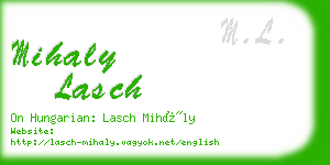 mihaly lasch business card